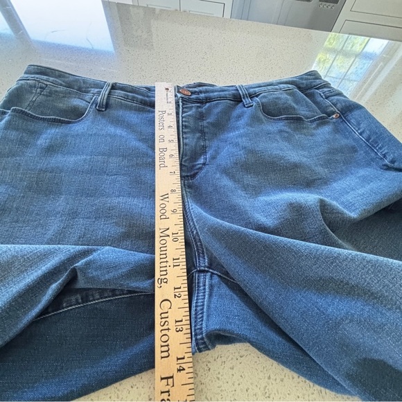 Talbots Womens Plus Size 18W Stretch Denim Cropped Jeans High-Waist Jegging Crop - Picture 8 of 14